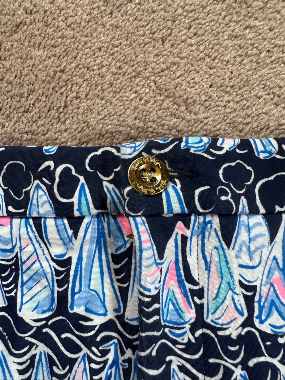Lilly Pulitzer Colette Knit Skort Low Tide Navy Sails & Stripes Size 10 - Picture 8 of 12